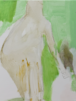 Obra Paula Figura Fondo Verde